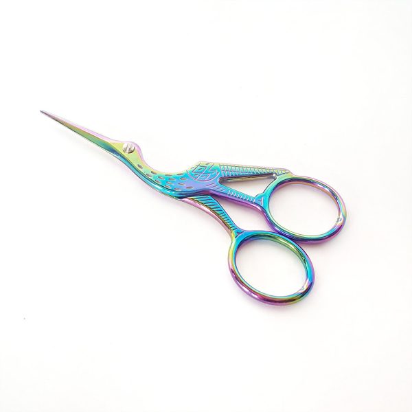 Rainbow Stork Mini Scissors for Eyelash Extensions (5)
